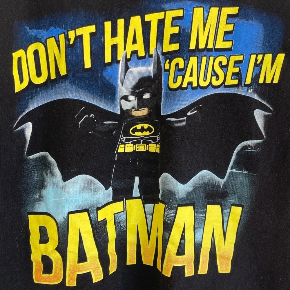 LEGO & DC COMICS Black Batman Graphic T-Shirt • Large